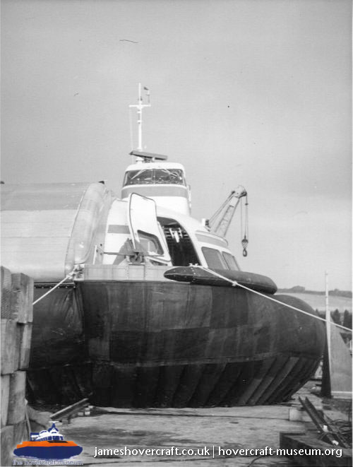 Vosper-Thornycroft VT1 under construction -   (The <a href='http://www.hovercraft-museum.org/' target='_blank'>Hovercraft Museum Trust</a>).